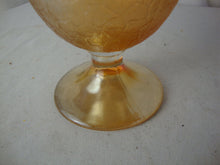 Load image into Gallery viewer, Vintage Imperial Glass Marigold Carnival Crackled Candy Dish with Lid
