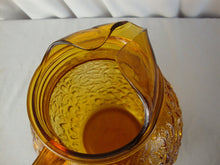 Load image into Gallery viewer, Vintage Anchor Hocking Lido Milano Amber Glass Ball Pitcher
