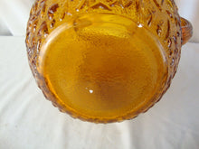 Load image into Gallery viewer, Vintage Anchor Hocking Lido Milano Amber Glass Ball Pitcher
