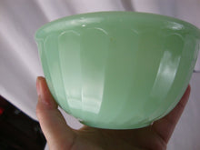 Load image into Gallery viewer, Vintage Fire King Jadeite Vertical Swirl 6 Inch Kitchen Mixing Bowl
