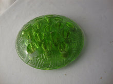 Load image into Gallery viewer, Vintage Vaseline Glass 16 Hole Round Flower Arranging Frog

