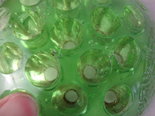 Load image into Gallery viewer, Vintage Vaseline Glass 16 Hole Round Flower Arranging Frog
