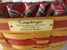 Load image into Gallery viewer, 1993 Longaberger Bayberry Basket with Liner and Plastic Protector
