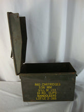 Load image into Gallery viewer, Vintage Military Green 840 Cartridges 5.56 MM Storage Box
