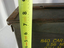 Load image into Gallery viewer, Vintage Military Green 840 Cartridges 5.56 MM Storage Box
