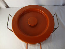 Load image into Gallery viewer, MCM Copco Michael Lax Orange Enamel Deep Fryer with Fryer Insert Pot
