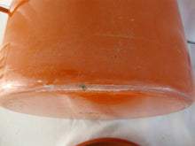 Load image into Gallery viewer, MCM Copco Michael Lax Orange Enamel Deep Fryer with Fryer Insert Pot
