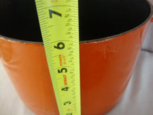 Load image into Gallery viewer, MCM Copco Michael Lax Orange Enamel Deep Fryer with Fryer Insert Pot
