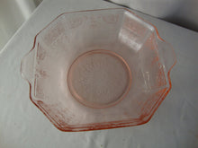 Load image into Gallery viewer, Vintage Princess Pink Depression Glass Serving Bowl with Side Handles
