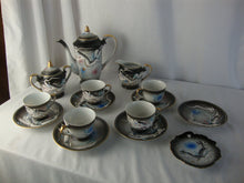 Load image into Gallery viewer, Japan Moriage Dragonware Demitasse Tea Set Service for 5
