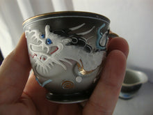 Load image into Gallery viewer, Japan Moriage Dragonware Demitasse Tea Set Service for 5
