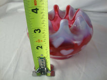 Load image into Gallery viewer, Vintage Fenton Cranberry Opal Small Rose Bowl Heart Optic Pattern
