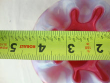 Load image into Gallery viewer, Vintage Fenton Cranberry Opal Small Rose Bowl Heart Optic Pattern
