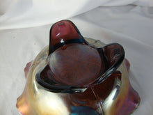 Load image into Gallery viewer, Antique Fenton Glass Dragon Lotus Carnival Glass Spatula Footed Bowl
