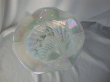 Load image into Gallery viewer, Vintage Fenton Glass White Opal Spiral Handpainted Clematis Vine Numbered Signed Art Glass Vase
