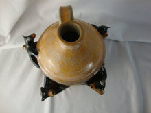 Load image into Gallery viewer, Marvin Lynn Bailey Folk Art Pottery Four Bears on Tree Stump Figural Jug
