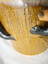 Load image into Gallery viewer, Marvin Lynn Bailey Folk Art Pottery Four Bears on Tree Stump Figural Jug
