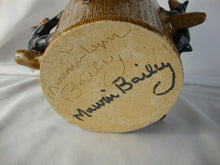 Load image into Gallery viewer, Marvin Lynn Bailey Folk Art Pottery Four Bears on Tree Stump Figural Jug
