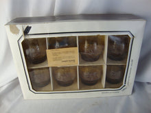 Load image into Gallery viewer, Vintage Libbey Americana Amber Rocks Juice Glasses 9.5 Ounce Set of 8 NIB
