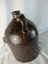 Load image into Gallery viewer, Marvin Bailey SC Folk Art Potter Dark Brown Alkaline Glaze 10 Tooth Ugly Face Jug
