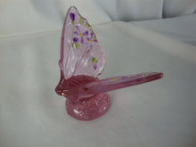 Load image into Gallery viewer, Vintage Lenox Fenton Purple Glass Signed Handpainted Butterfly Figurine
