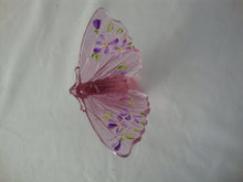 Load image into Gallery viewer, Vintage Lenox Fenton Purple Glass Signed Handpainted Butterfly Figurine
