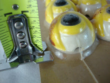 Load image into Gallery viewer, Vintage Ceramic Macrame Animal Eyes Yellow Black Eye Medium Set of 6 NIB
