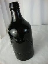 Load image into Gallery viewer, Vintage Hathorn Springs Saragota NY Black Glass Bottle No Stopper
