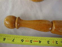 Load image into Gallery viewer, Vintage Turned Wood Floral Motif Mortar and Pestle Kitchen Set
