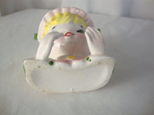 Load image into Gallery viewer, Vintage Enesco Ceramic Blonde Hair Mini Head Vase and Placecard Holder
