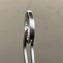 Load image into Gallery viewer, Ring, Sterling Silver, Channel Set Clear Stones, Size 9
