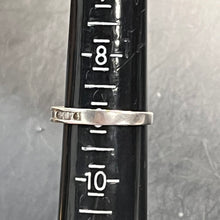 Load image into Gallery viewer, Ring, Sterling Silver, Channel Set Clear Stones, Size 9
