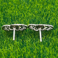 Load image into Gallery viewer, Earrings, Sterling Silver, Double Diamond Cut Hearts
