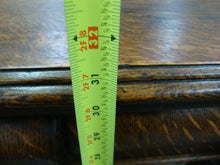 Load image into Gallery viewer, Antique Tiger Oak One Drawer Library Table with Spindle Fluted Legs
