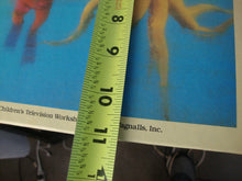 Load image into Gallery viewer, Vintage Sesame Street Library Books *Missing Book 6 with Big Bird Plastic Book Holder Rack Set
