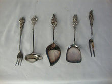 Load image into Gallery viewer, Vintage Reed &amp; Barton Silverplate Apple Blossom 5 Piece Serving Set with Box
