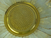 Load image into Gallery viewer, Vintage Anchor Hocking Country Garden Sunflower Amber Glass Serving Bowl

