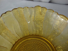 Load image into Gallery viewer, Vintage Anchor Hocking Country Garden Sunflower Amber Glass Serving Bowl
