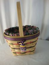 Load image into Gallery viewer, 1996 Longaberger Easter Basket with Liner Protector and Egg Charm
