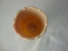 Load image into Gallery viewer, Vintage Fenton Flower Leaf Burmese Satin Glass Footed Toothpick Holder
