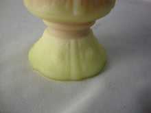 Load image into Gallery viewer, Vintage Fenton Flower Leaf Burmese Satin Glass Footed Toothpick Holder
