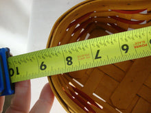Load image into Gallery viewer, 1999 Longaberger Love Letters Heart Shape Basket with Liner, Protector &amp; Heart Shape Lid
