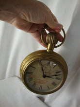 Load image into Gallery viewer, Vintage Thomas Ross Brass Wall Mount Pocket Watch Clock
