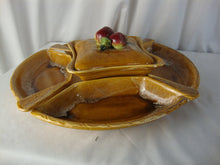 Load image into Gallery viewer, Vintage Wade CA Pottery Apple Motif 5 Piece Lazy Susan Table Set
