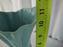 Load image into Gallery viewer, Vintage Turquoise Brown Speckled Four Footed Flower Vase
