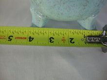 Load image into Gallery viewer, Vintage Turquoise Brown Speckled Four Footed Flower Vase
