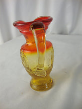 Load image into Gallery viewer, Vintage Kanawha Amberina Mini Pitcher with Eagle on Front/Back
