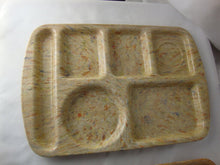 Load image into Gallery viewer, Vintage Prolon Texasware Confetti Melamine Divided Cafeteria Trays Set of 2
