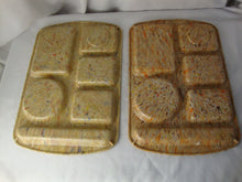 Load image into Gallery viewer, Vintage Prolon Texasware Confetti Melamine Divided Cafeteria Trays Set of 2
