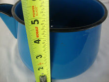 Load image into Gallery viewer, Vintage Blue Enamel No Handle Teapot with Lid
